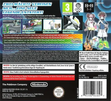 Pokemon - Versione Nera 2 (Italy) (NDSi Enhanced) box cover back